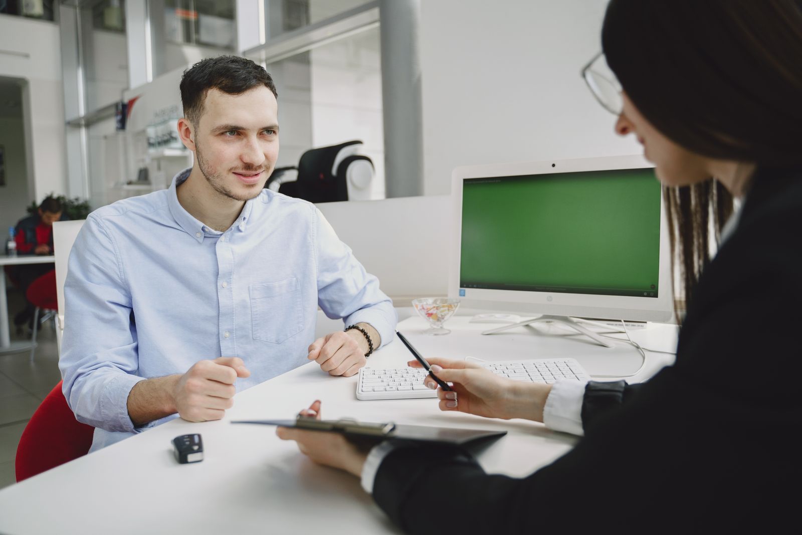 Professionals discussing a role